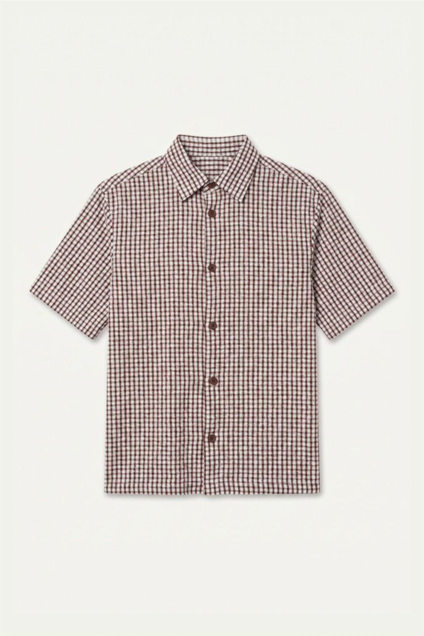MAN Bordeaux Boxy Fit Short Sleeve Shirt