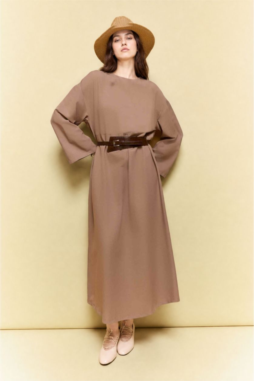 linen loose fit dress A-Line V Neck Tulle Appliques Blush Pink Prom Dress with Slit PSK472 US0 / Custom Color main image 1