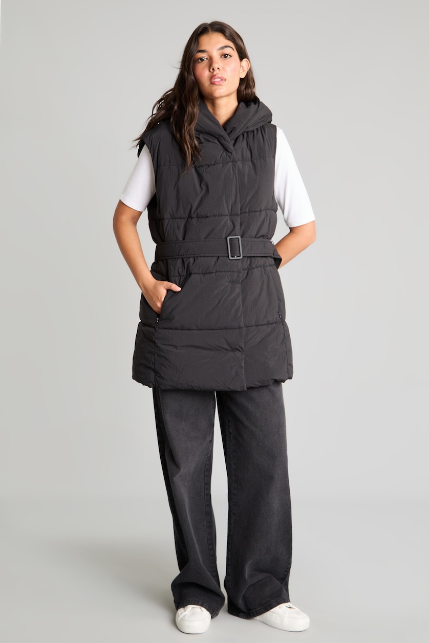 Женщины Черный Жилет Regular Fit