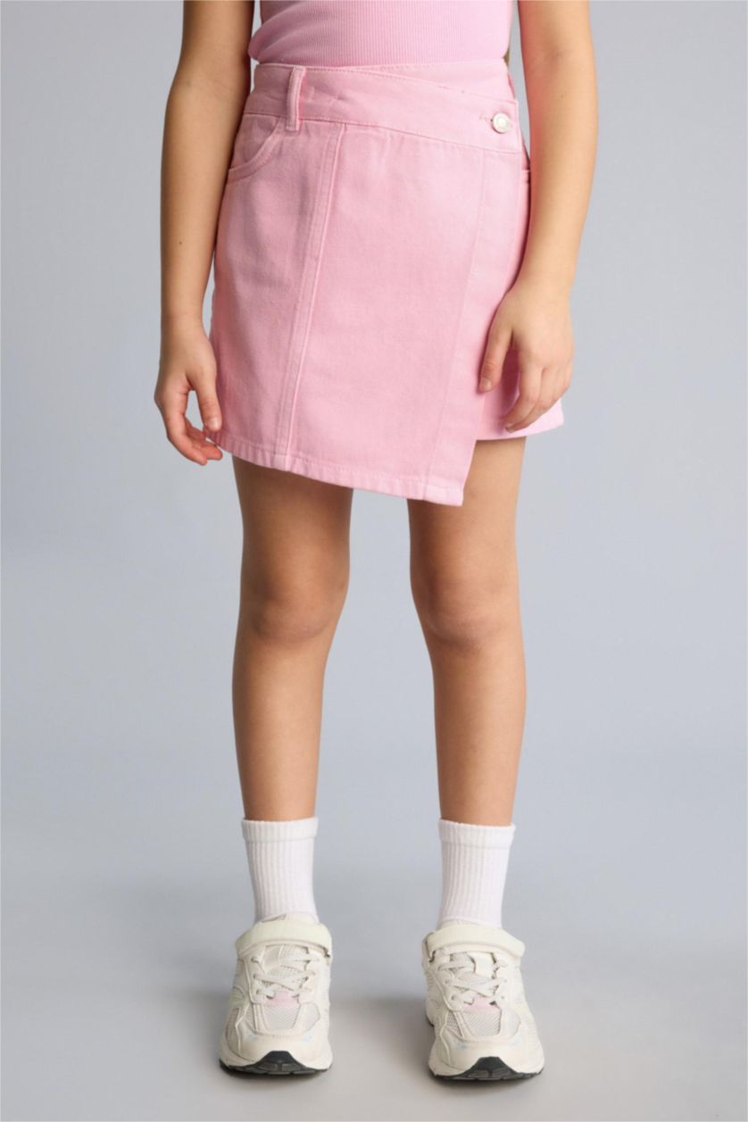 بنات زهري جيب شورت بناتي جينز