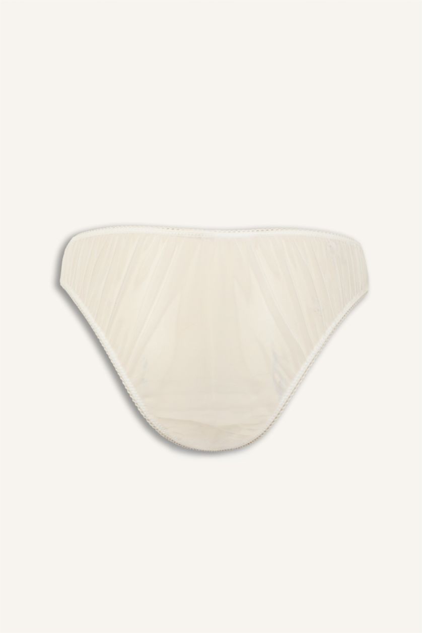 Kadın Açık Mavi Poplin Brazilian Külot