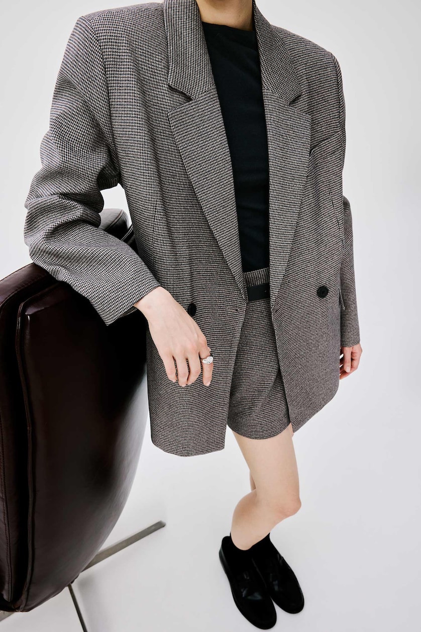 Женщины Коричневый Блейзер Oversize