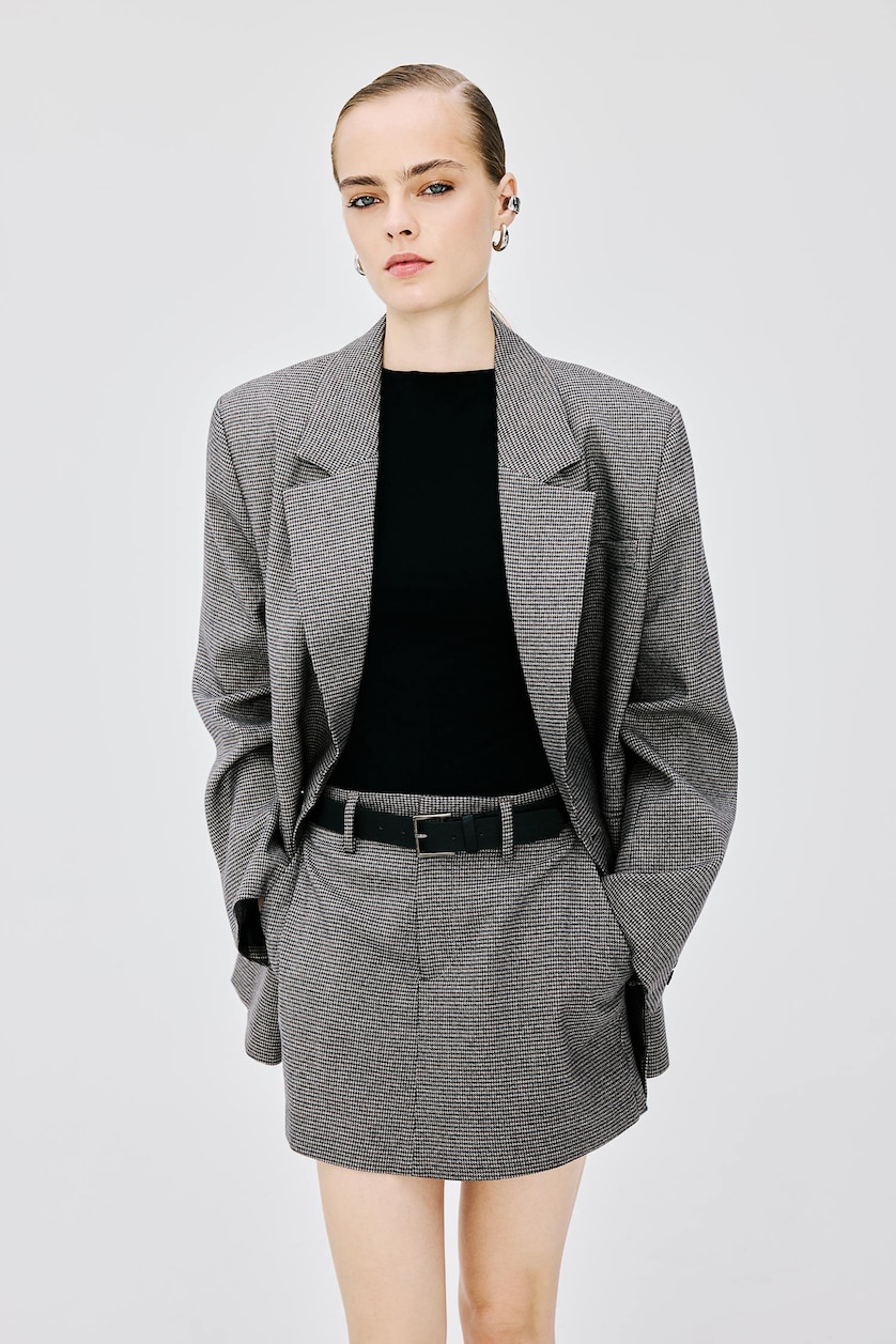 Женщины Коричневый Блейзер Oversize