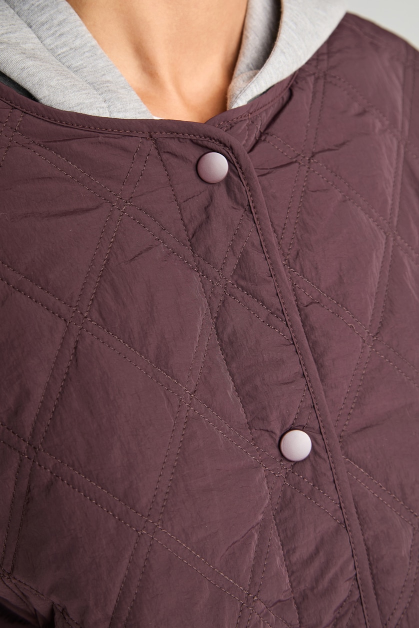 Women Bordeaux Puffer Jacket
