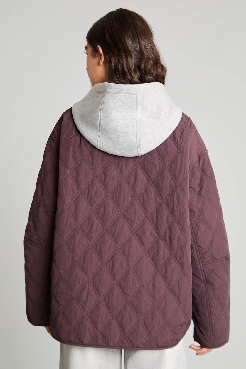 Women Bordeaux Puffer Jacket
