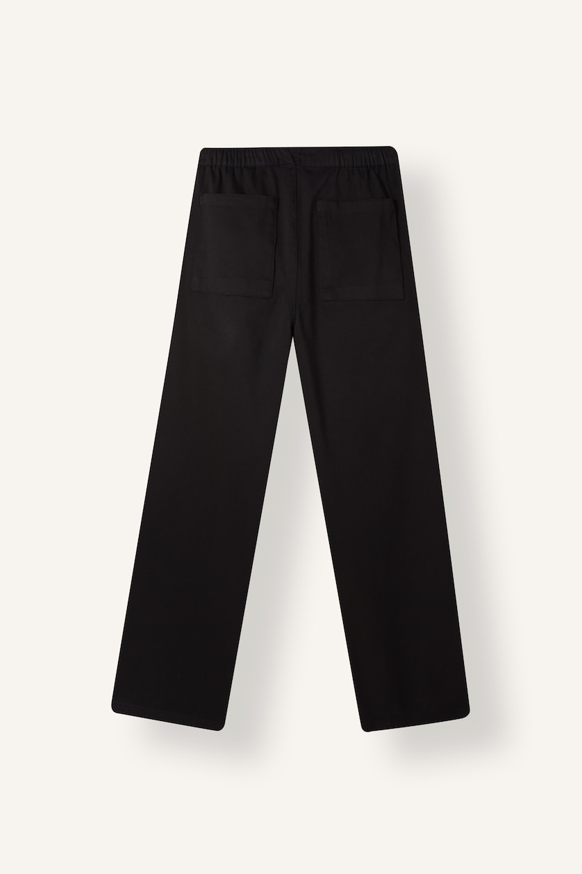 MAN Black Ultra Soft Baggy Fit Pleated Detail Basic Trousers