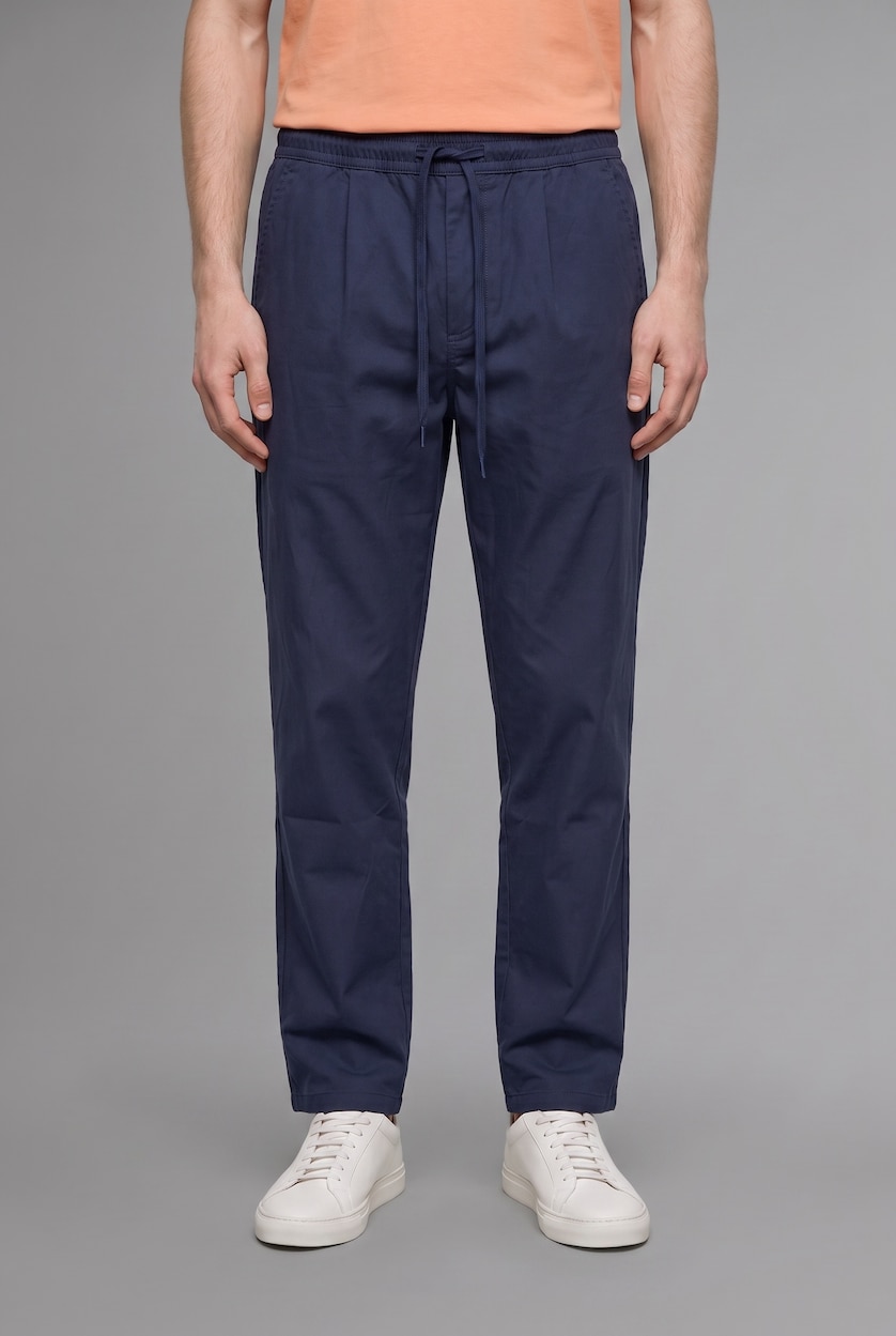 Man NAVY Baggy Fit Trousers