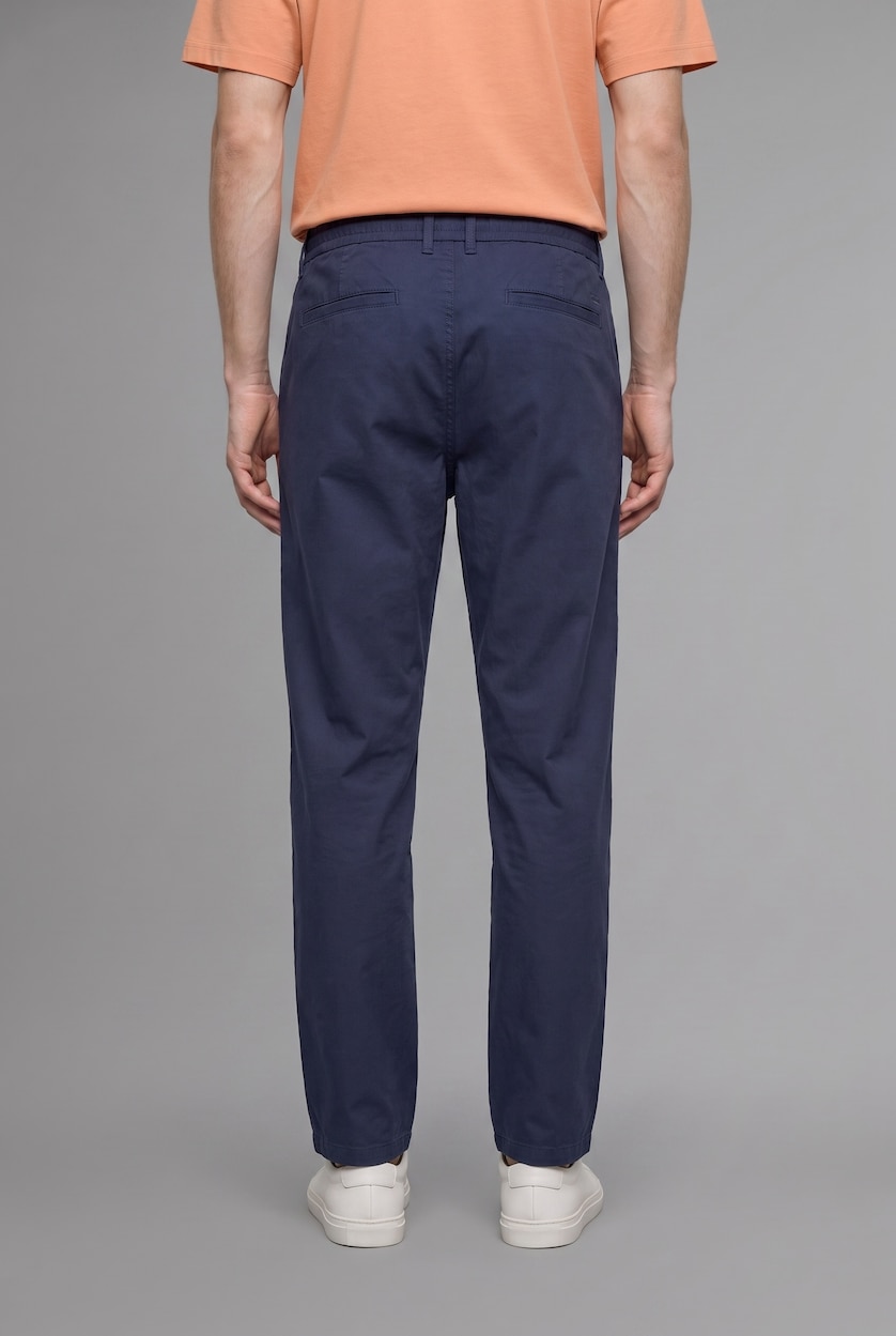 Man NAVY Baggy Fit Trousers