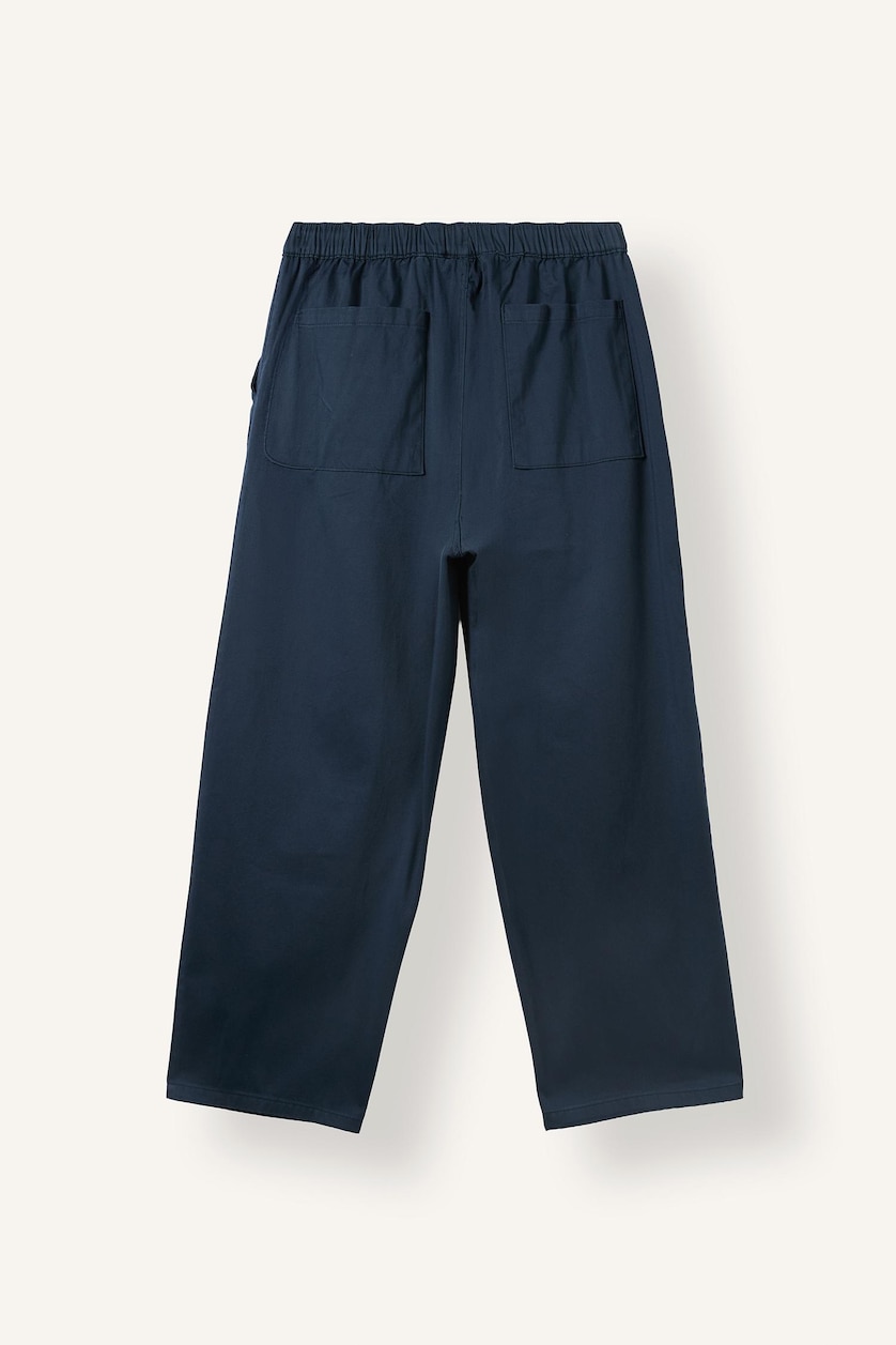Man NAVY Baggy Fit Trousers