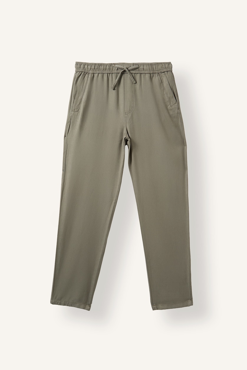 Man Light Khaki Relax Fit Trousers