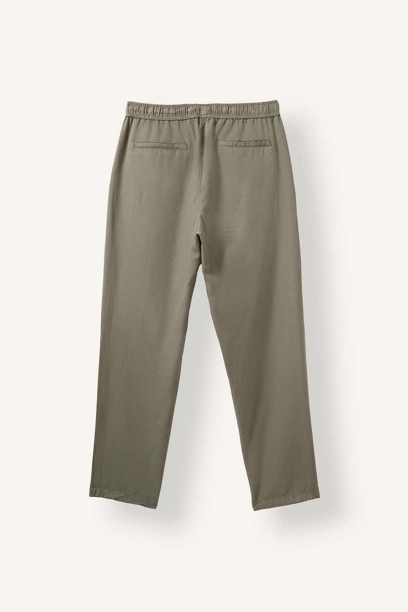 Man Light Khaki Relax Fit Trousers