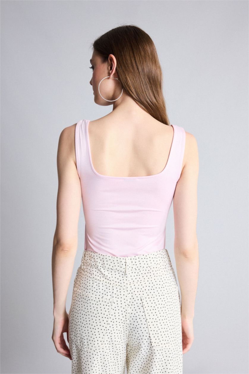 Women Light Pink Bodysuit