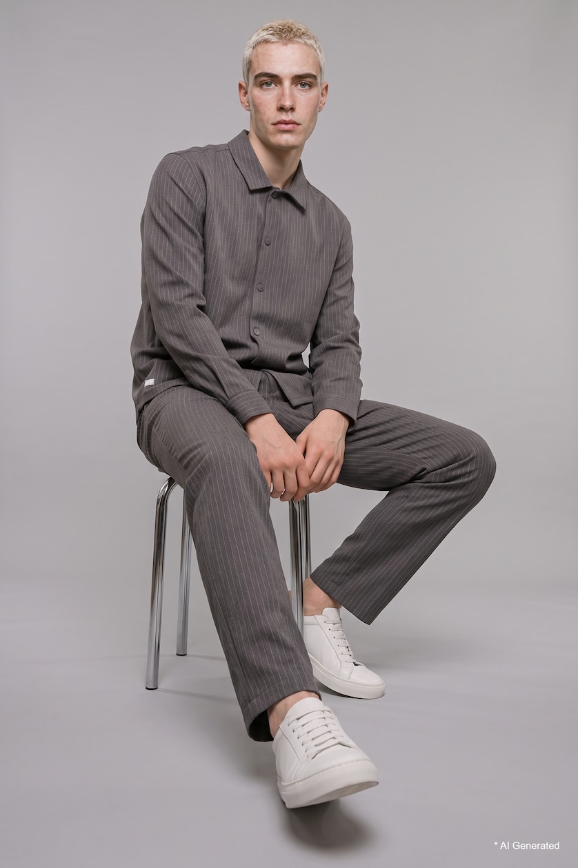 MAN Anthracite Baggy Fit Trousers