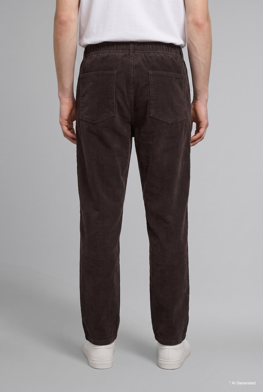 Erkek Kahve Baggy Fit Pantolon
