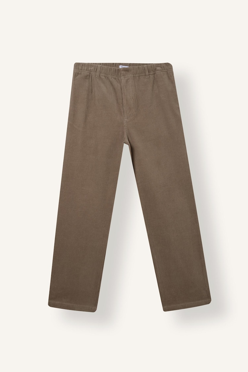 MAN Light Grey Baggy Fit Mid Waist Wide Leg Trousers