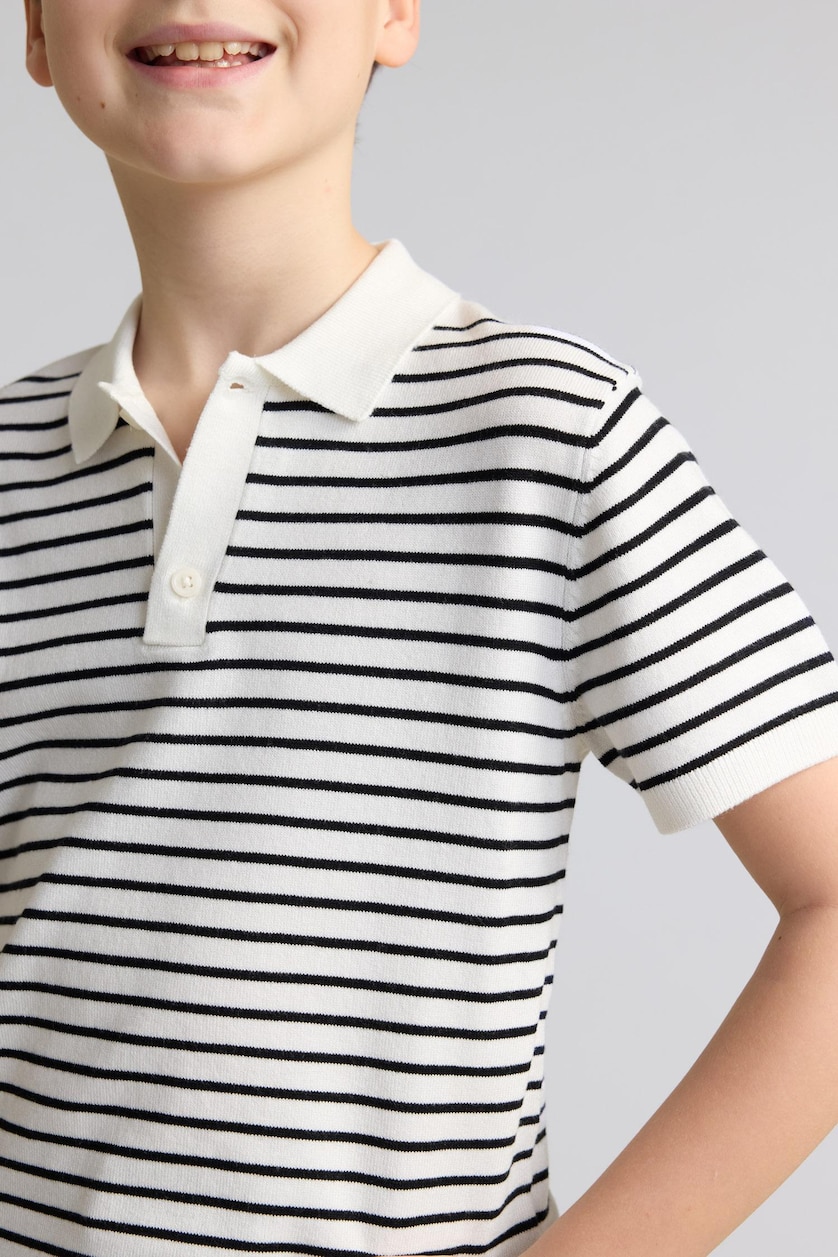 Young Boys - Teen Boys Black Boy Regular Fit Knit Polo Neck Sweater