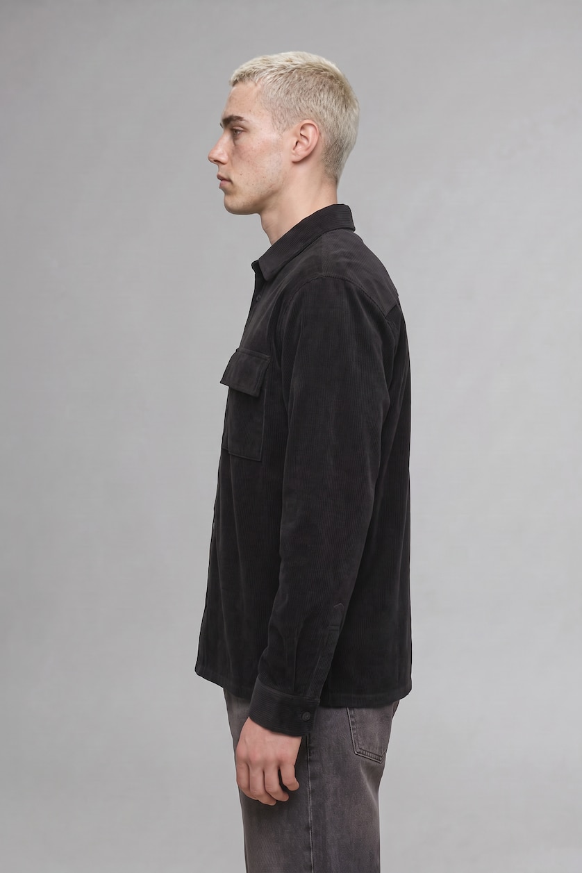 MAN Anthracite Boxy Fit Cotton Long Sleeve Shirt