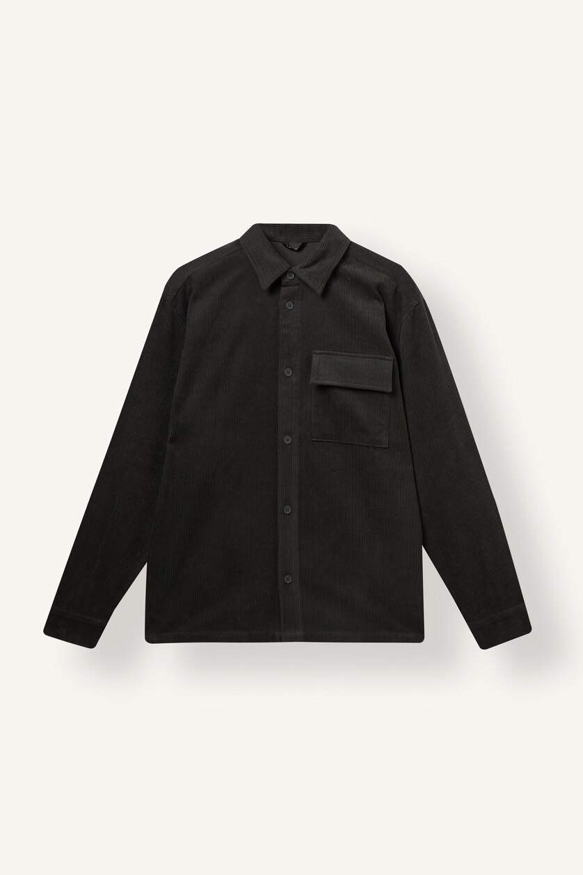 MAN Anthracite Boxy Fit Cotton Long Sleeve Shirt