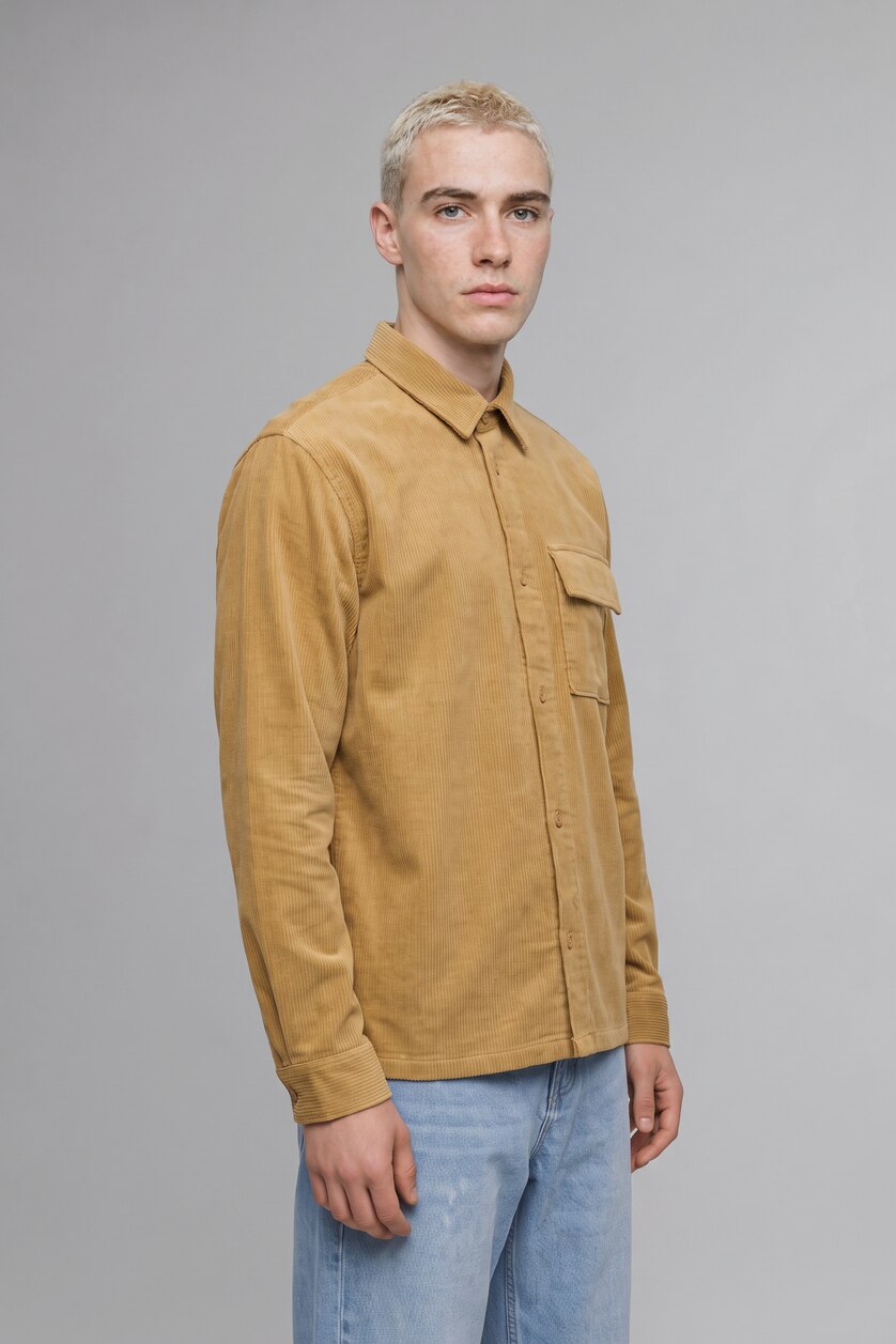 Men Vison Boxy Fit Cotton Long Sleeve Shirt