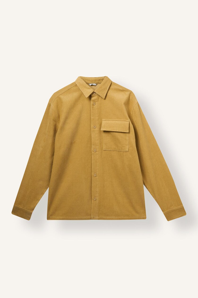 Men Vison Boxy Fit Cotton Long Sleeve Shirt