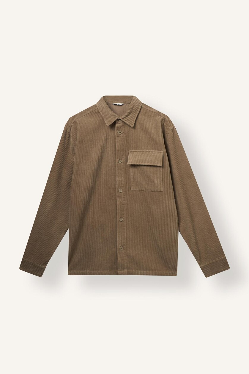 MAN Light Grey Boxy Fit Cotton Long Sleeve Shirt