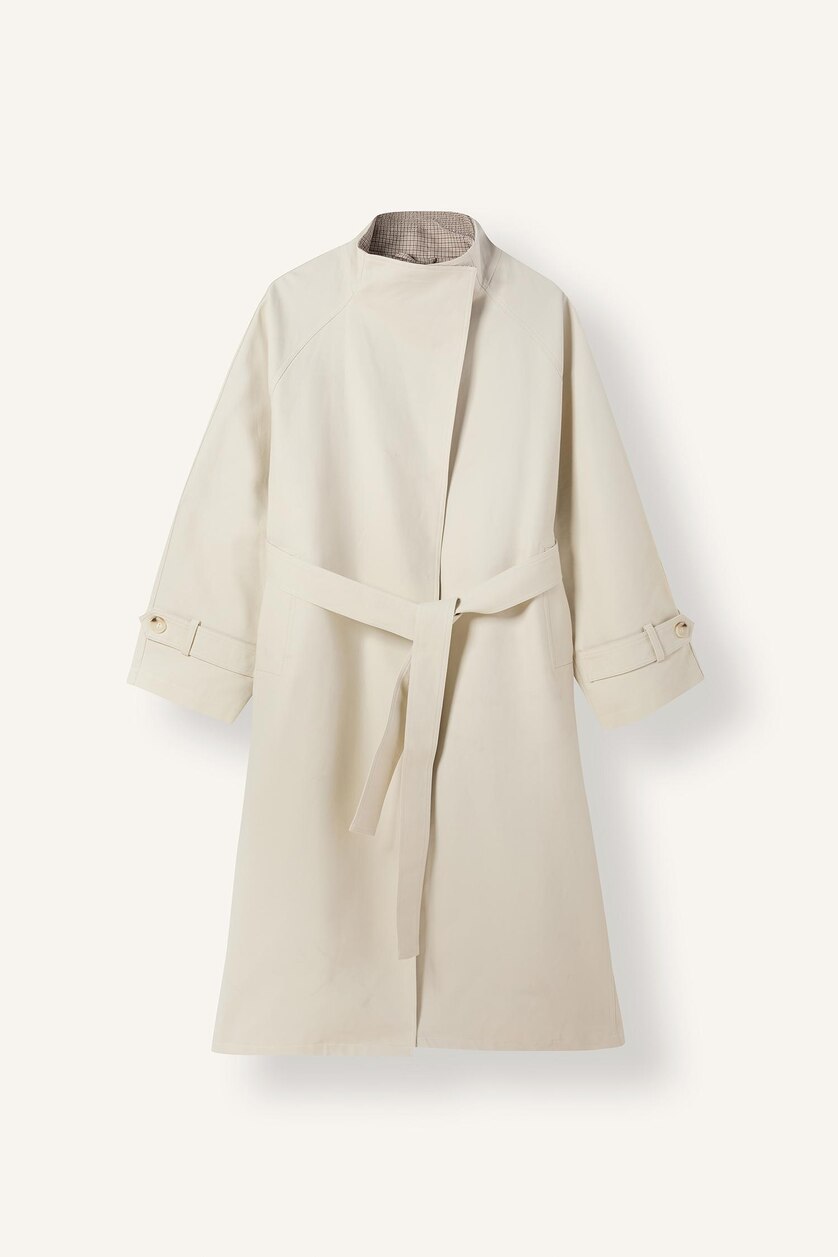Women Ecru Trenchcoat
