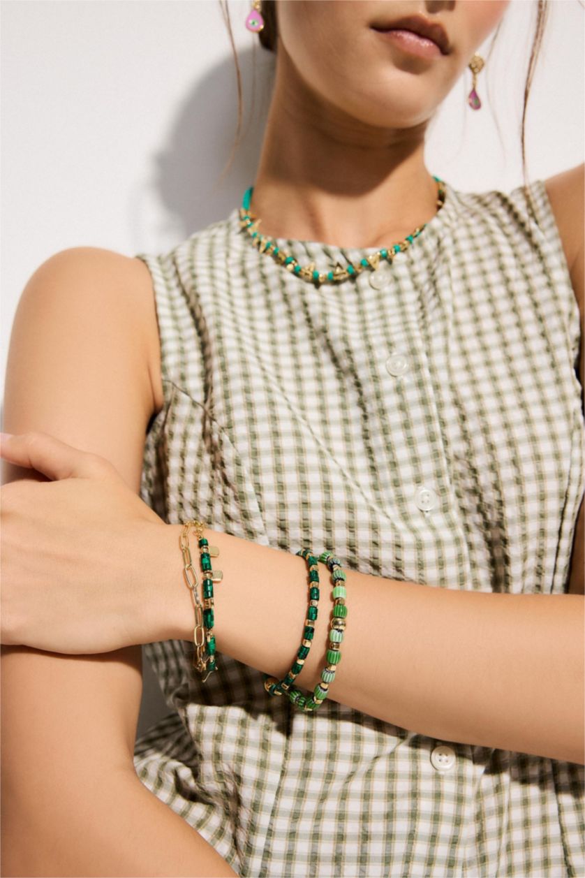 Women Green 2 piece Bracelet
