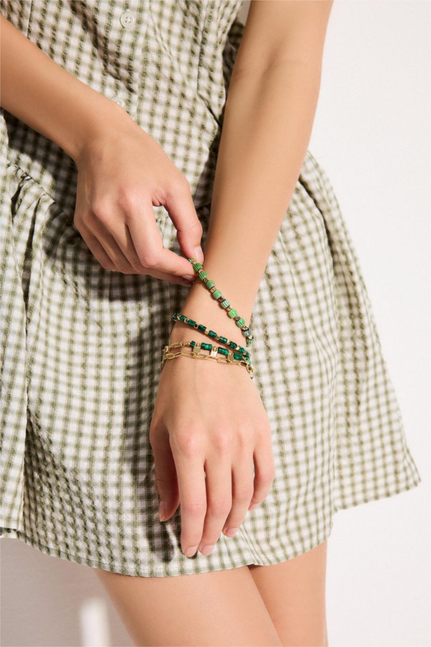 Women Green 2 piece Bracelet