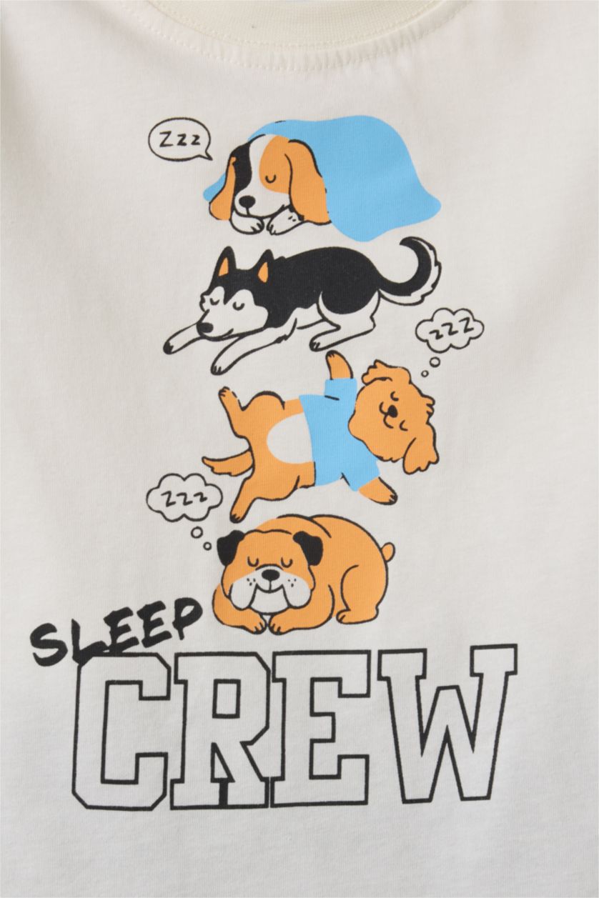 Baby Boy Anthracite Baby Boy Printed 2 Piece Pyjamas Set