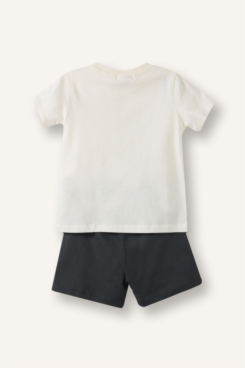 BÉBÉ GARÇON Anthracite Pyjama T-shirt et Short imprimés pour bébé garçon