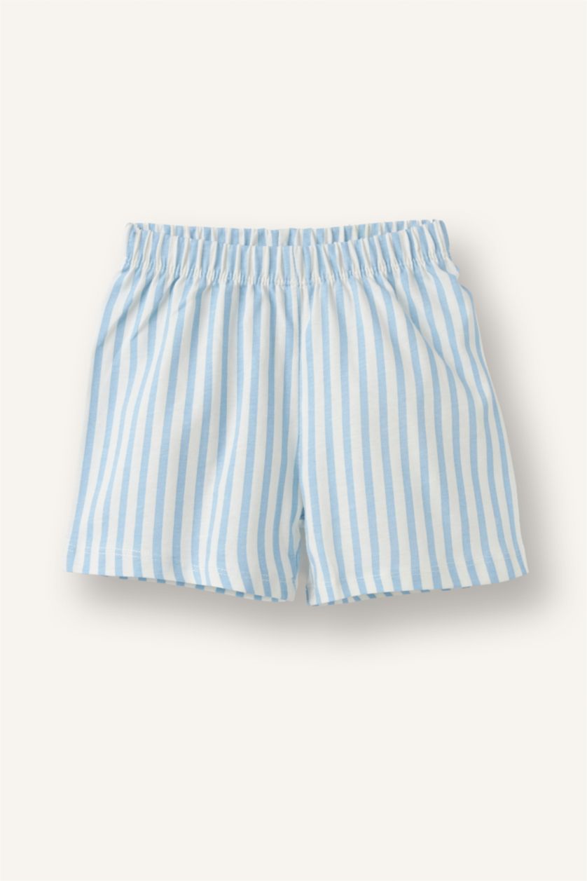 Baby Boys Blue 2 piece Regular Fit Knitted Pyjamas