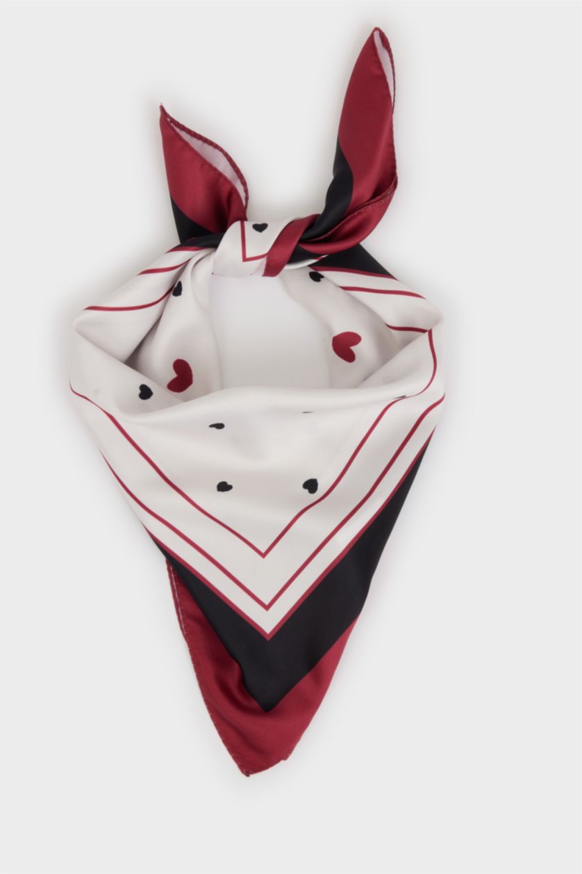 Girls & Teens Red Girl Printed Foulard