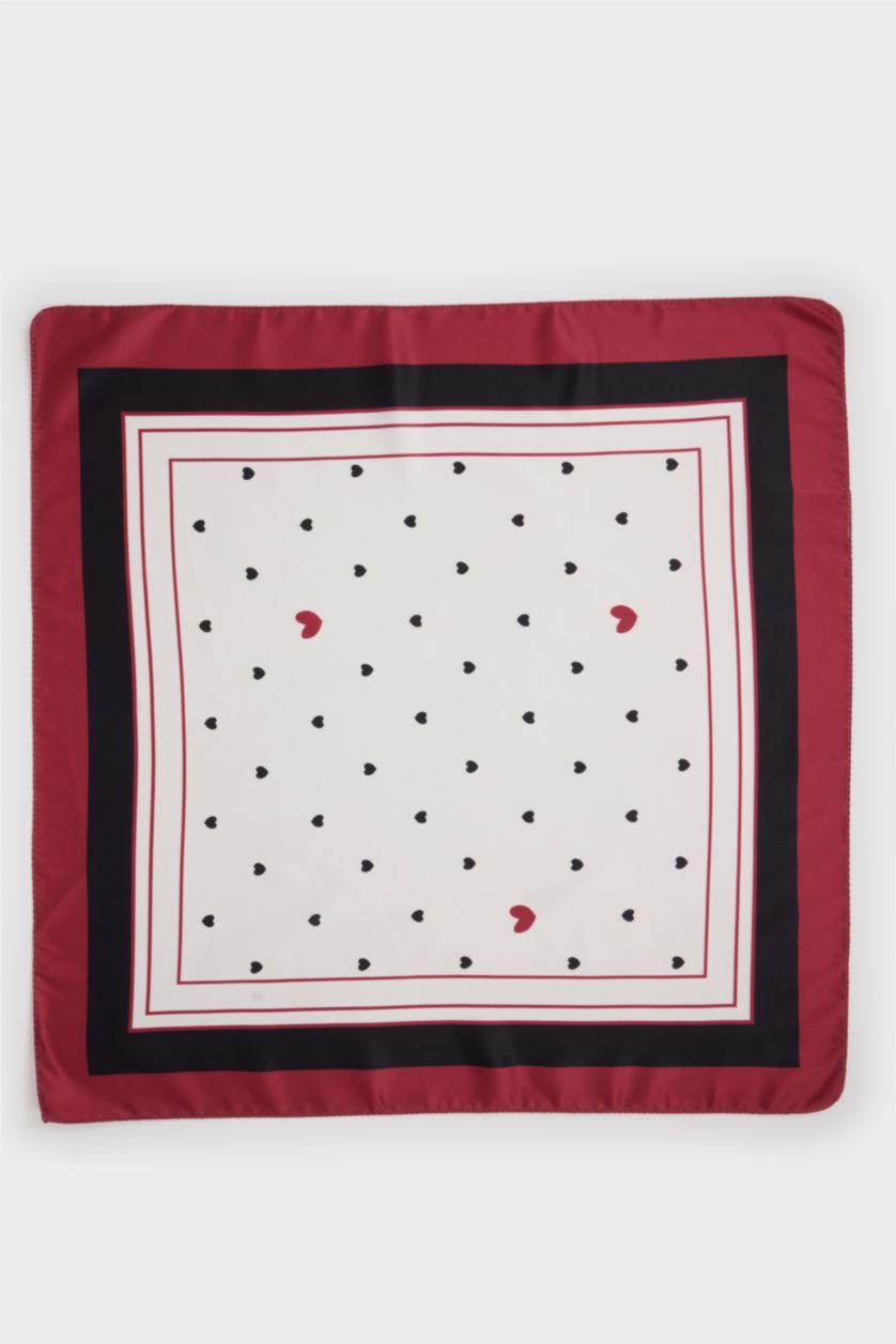 Girls & Teens Red Girl Printed Foulard