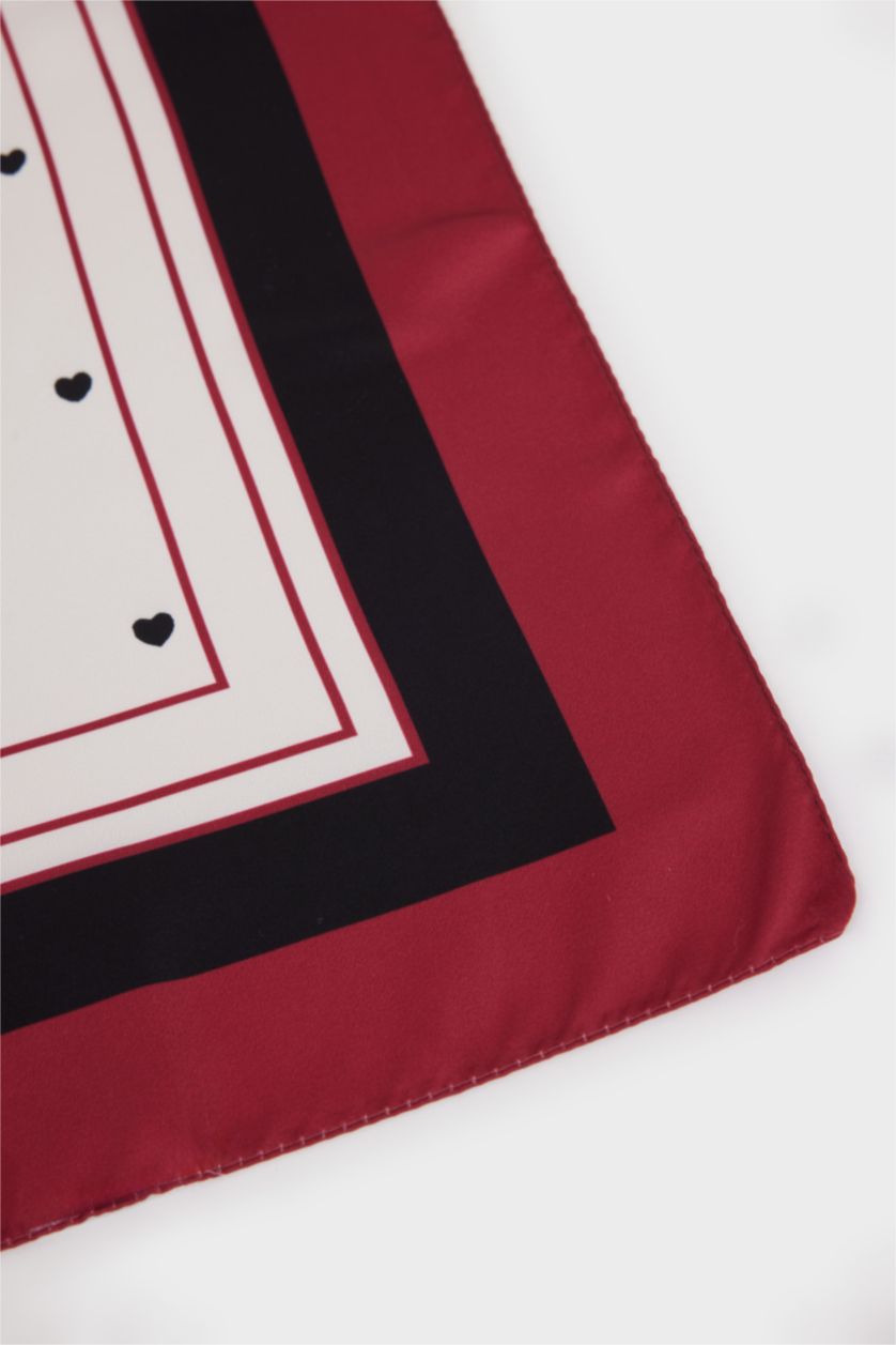 Girls & Teens Red Girl Printed Foulard