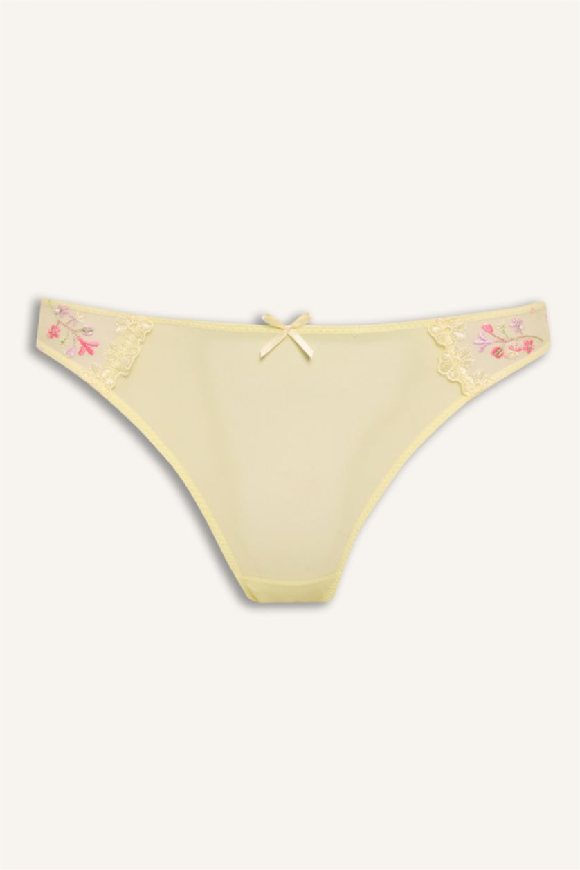 Women Light Yellow brode