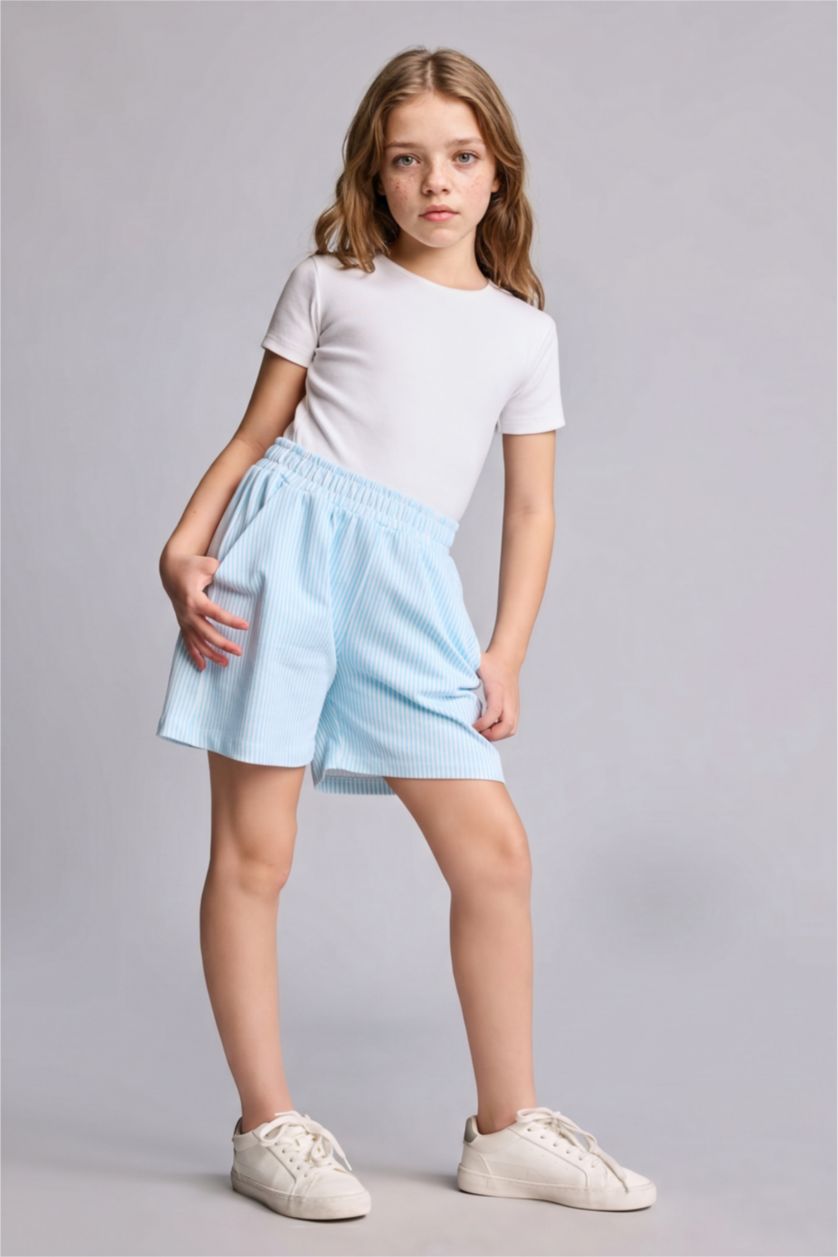 FILLES Turquoise Clair Short pour fille