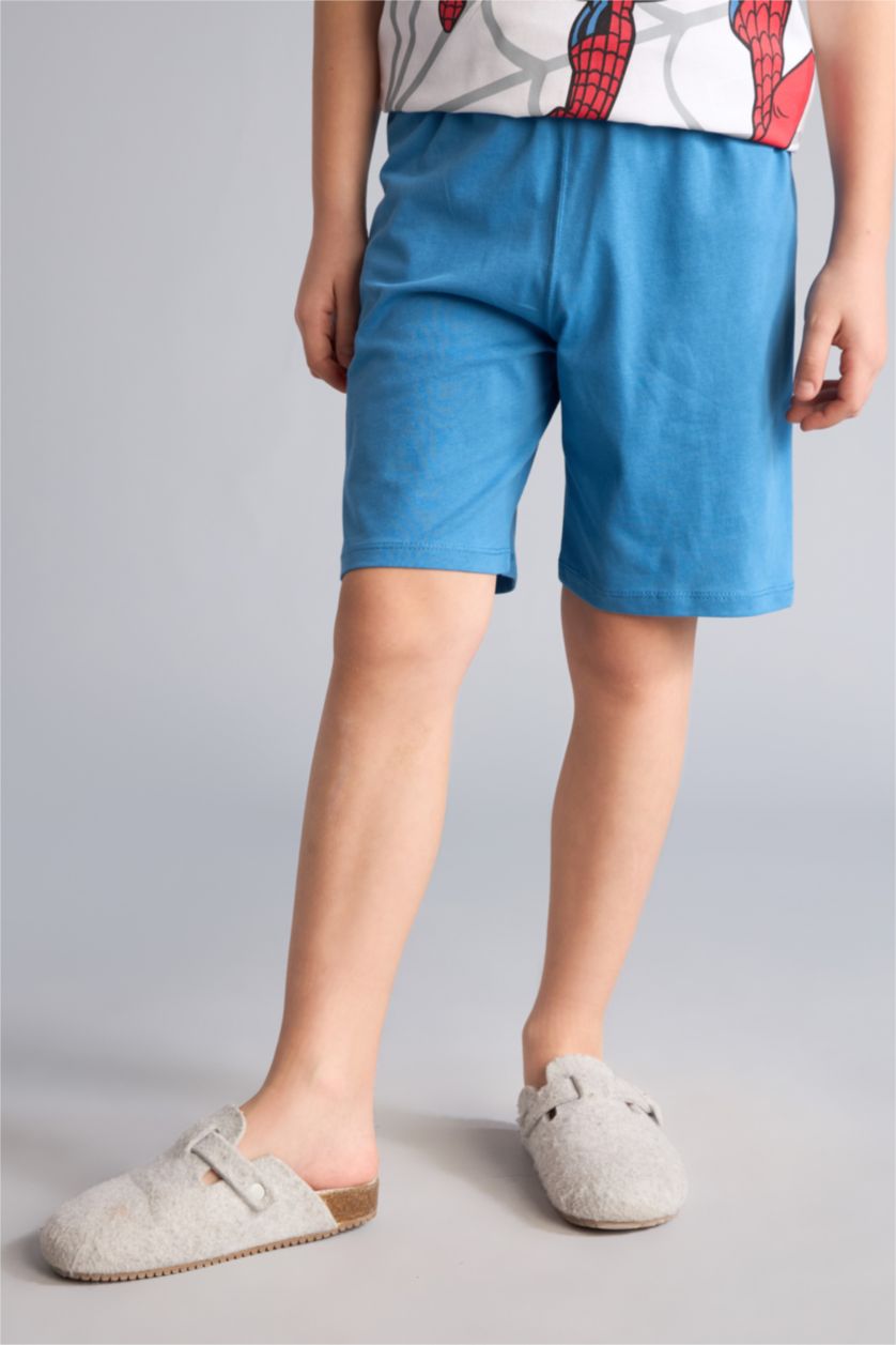 Boys & Teens White 2 piece Regular Fit Licensed by Marvel Knitted Pyjamas