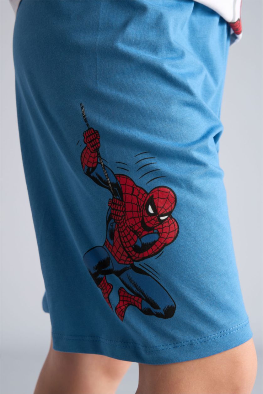 Boys & Teens White 2 piece Regular Fit Licensed by Marvel Knitted Pyjamas