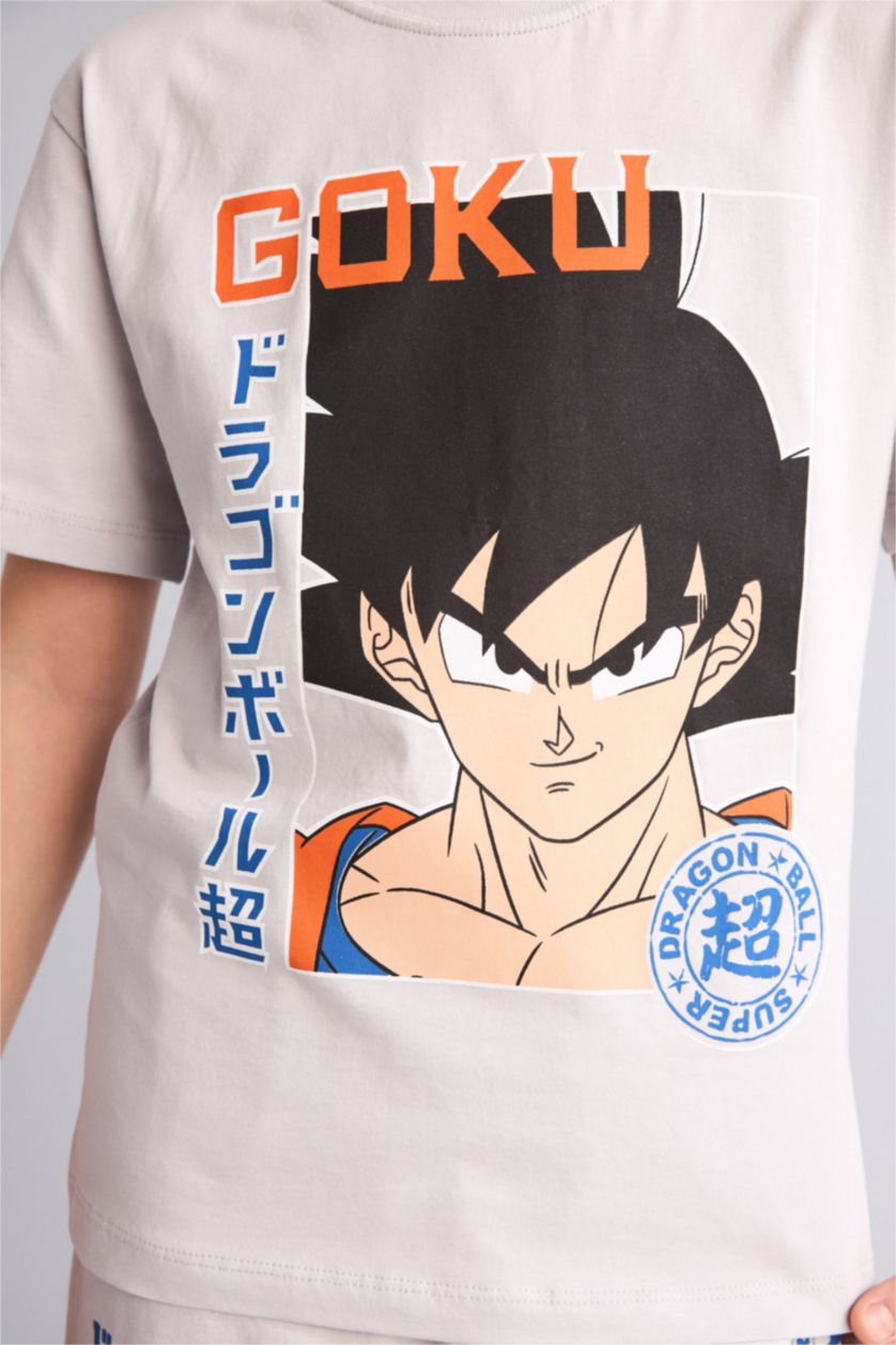 Erkek Çocuk - Genç Erkek Açık Gri Dragon Ball 2'Li Takım Erkek Çocuk