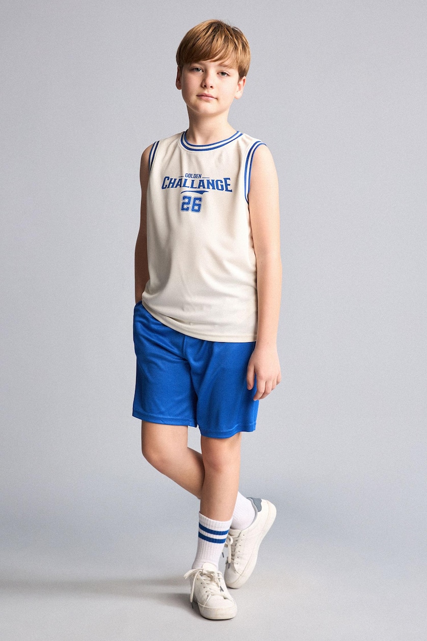 Young Boys - Teen Boys Ecru 2 piece Oversize Fit Set