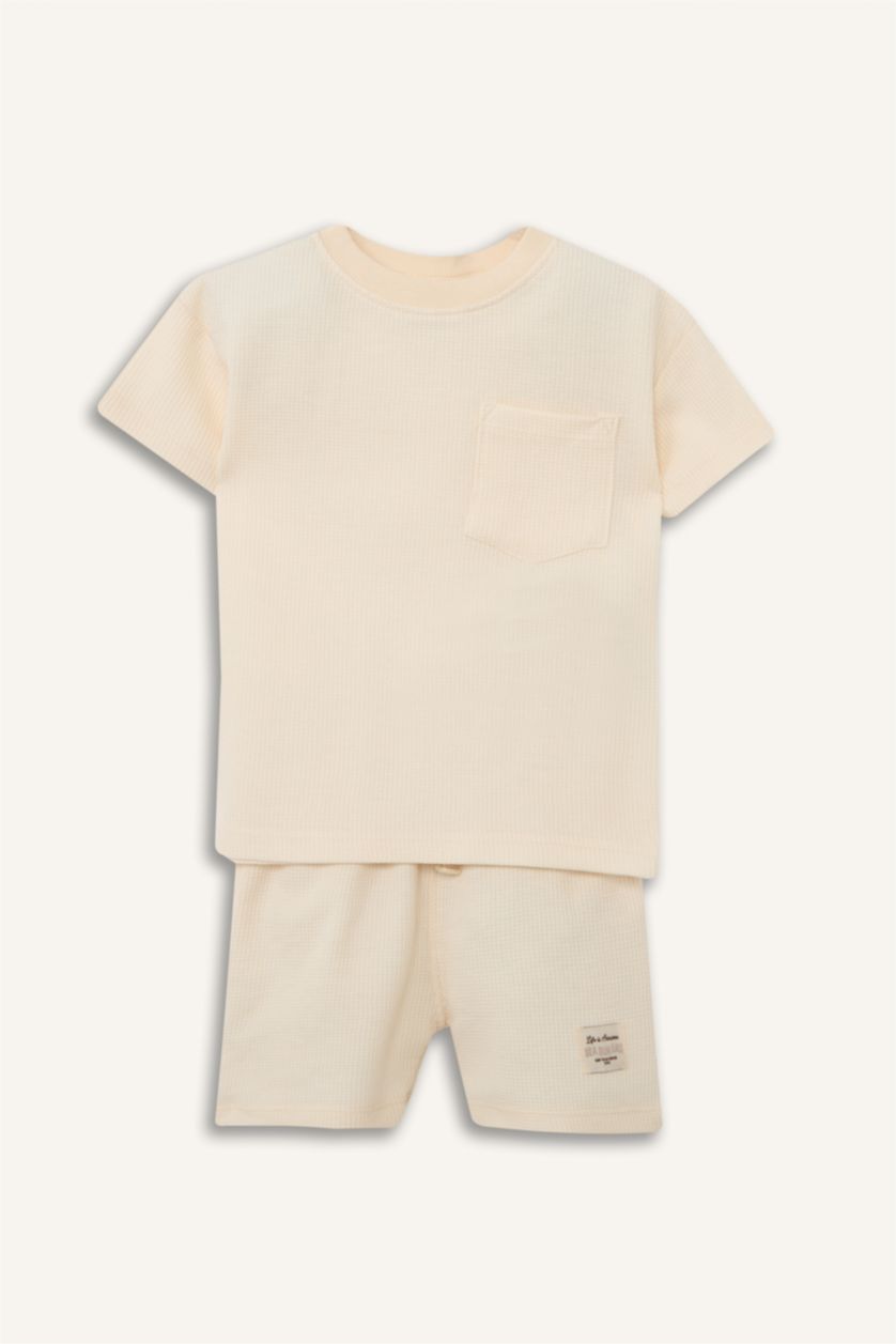 Erkek Bebek Açık Taş 2'Li Takım Erkek Bebek