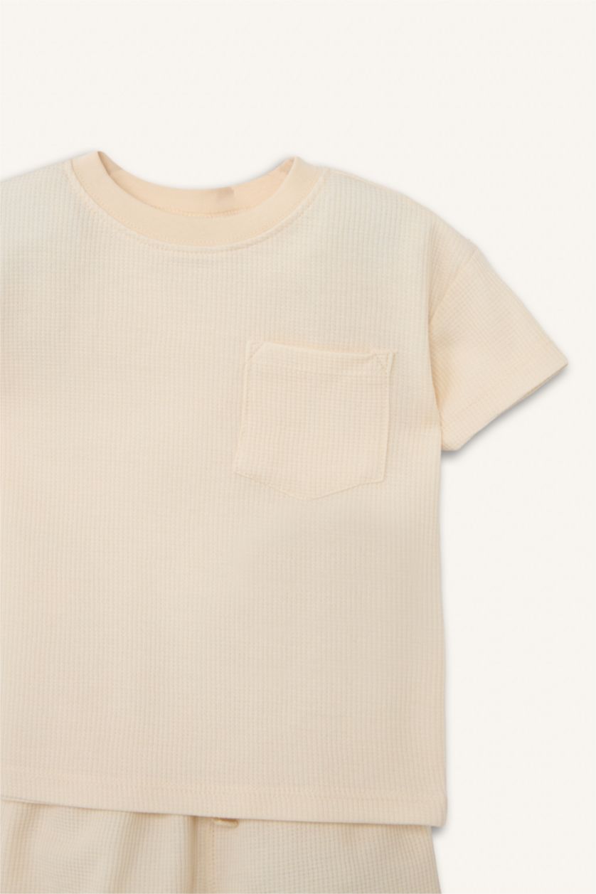 Erkek Bebek Açık Taş 2'Li Takım Erkek Bebek