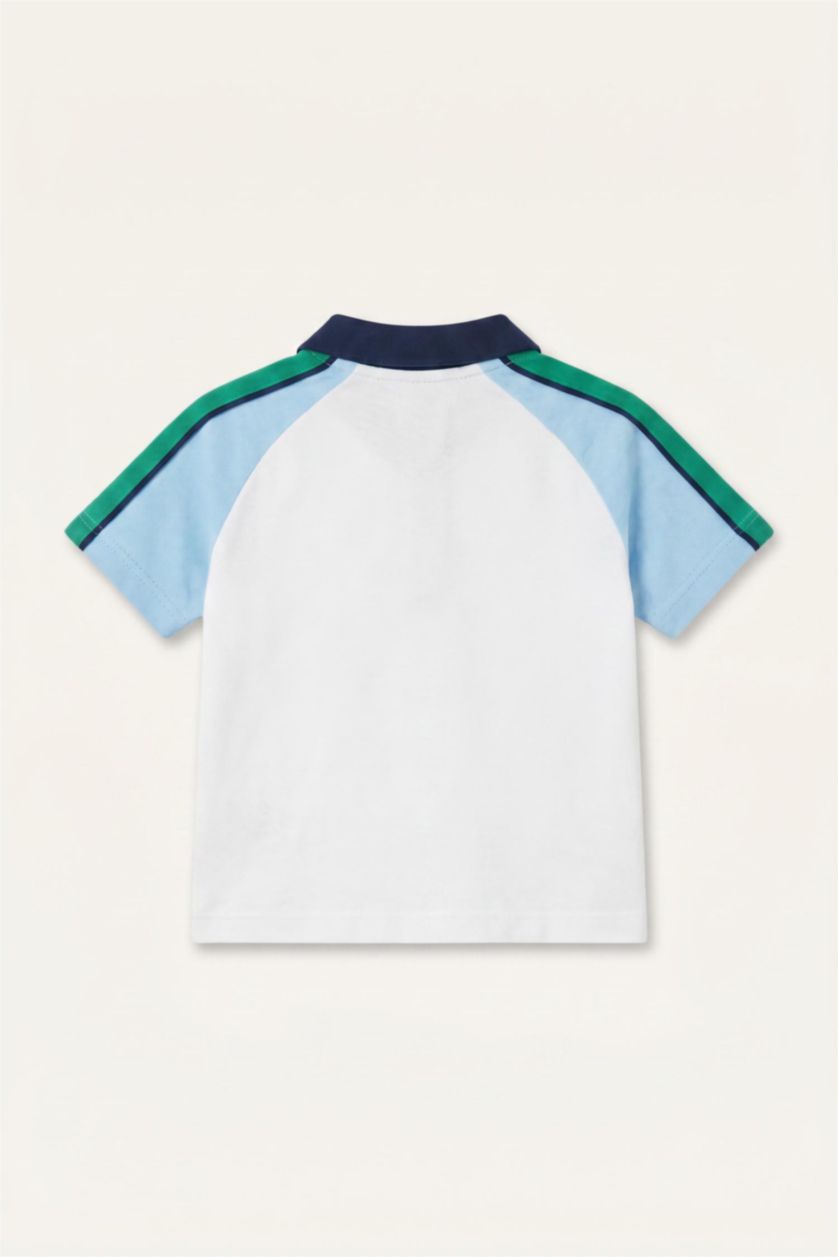 Baby Boys White 2 piece Regular Fit Animal Set