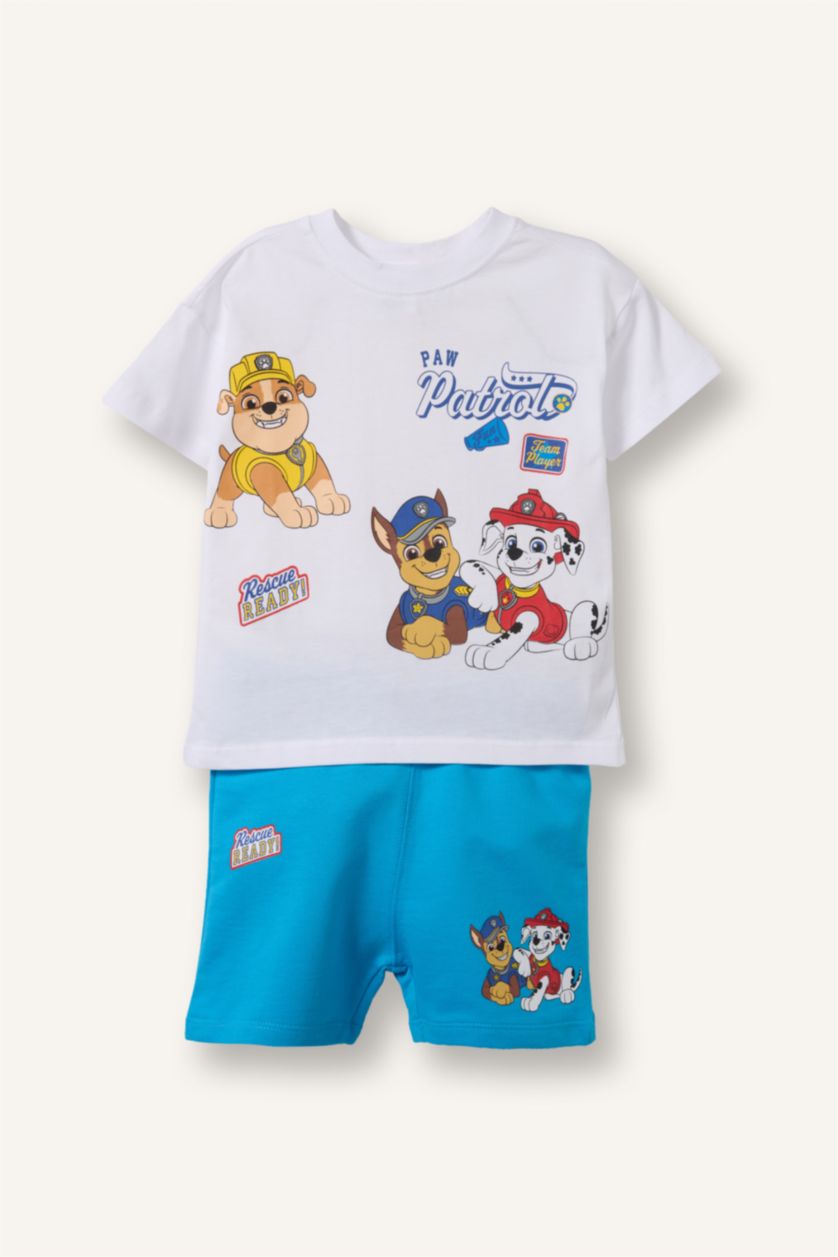 Baby Boys White 2 piece Regular Fit PAW Patrol Licensed Set