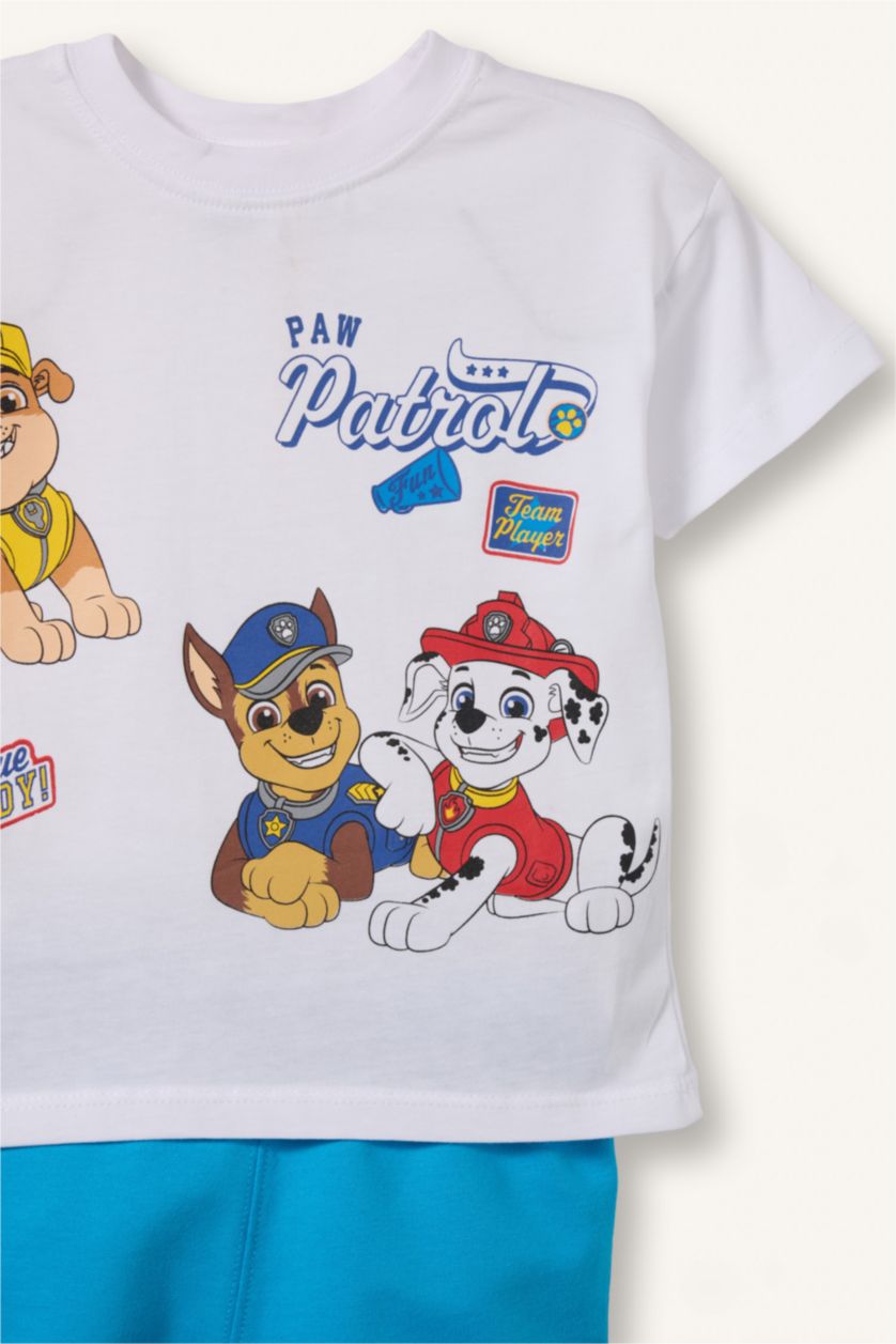 Baby Boys White 2 piece Regular Fit PAW Patrol Licensed Set