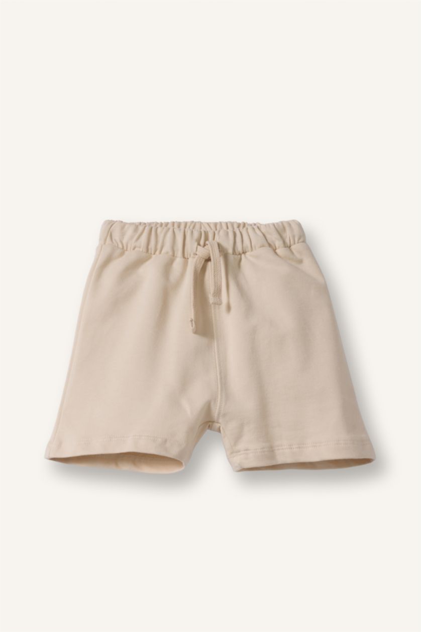 Baby Boys Dark Blue Regular Fit Elastic Band Shorts