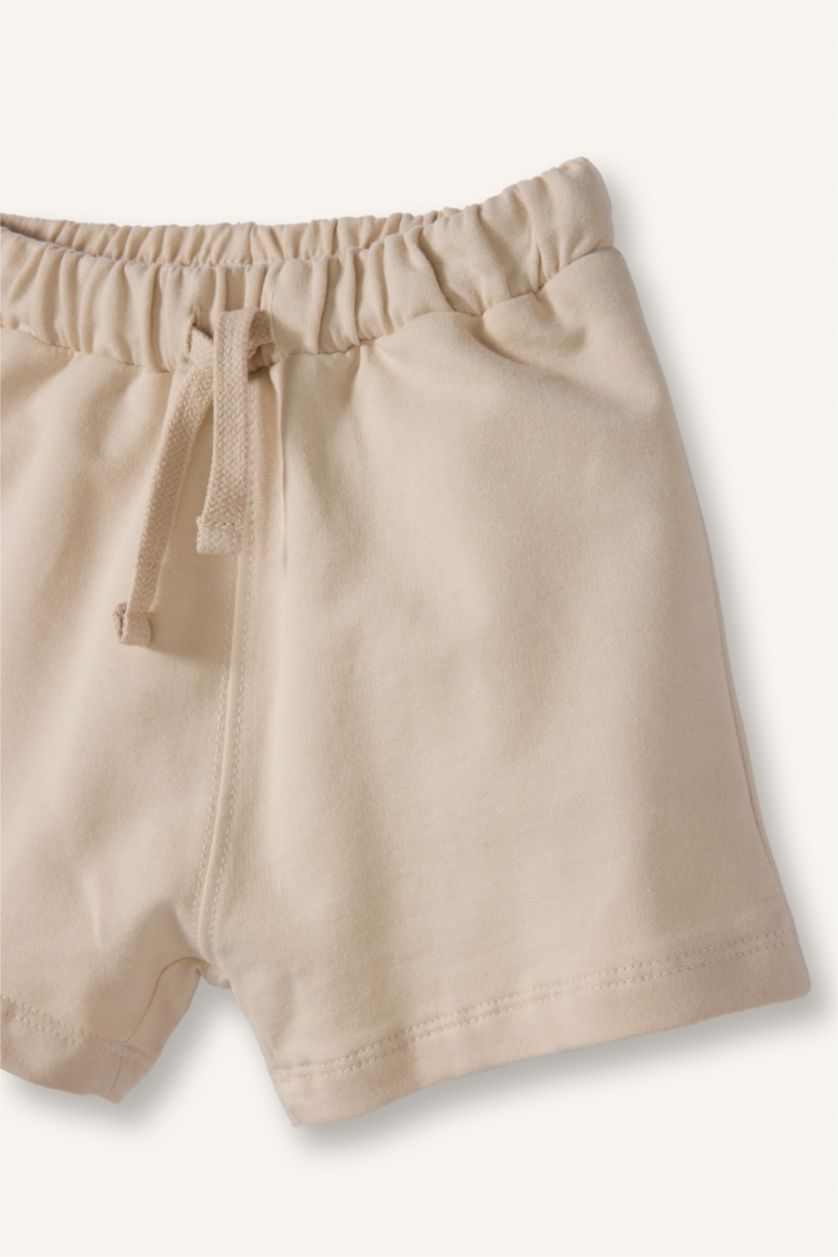 Baby Boys Dark Blue Regular Fit Elastic Band Shorts