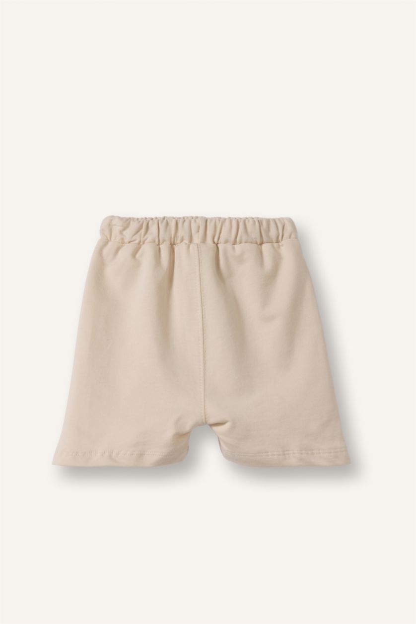 Baby Boys Dark Blue Regular Fit Elastic Band Shorts