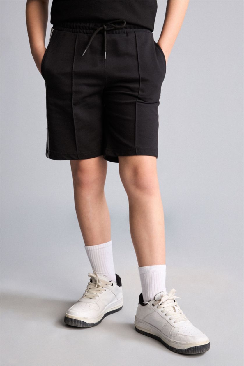 Young Boys - Teen Boys Black Regular Fit Shorts