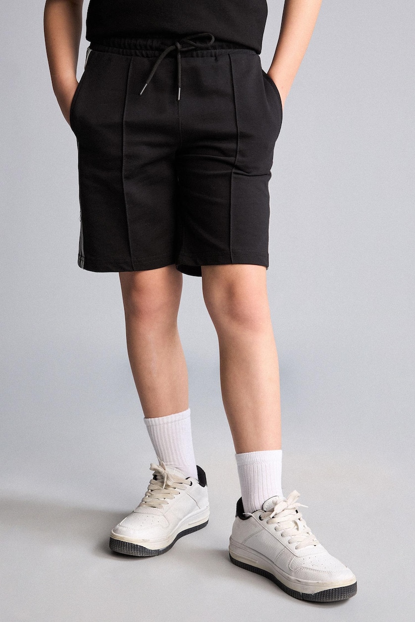 GARÇONS Noir Short au-dessus du genou Coupe régulière pour garçon